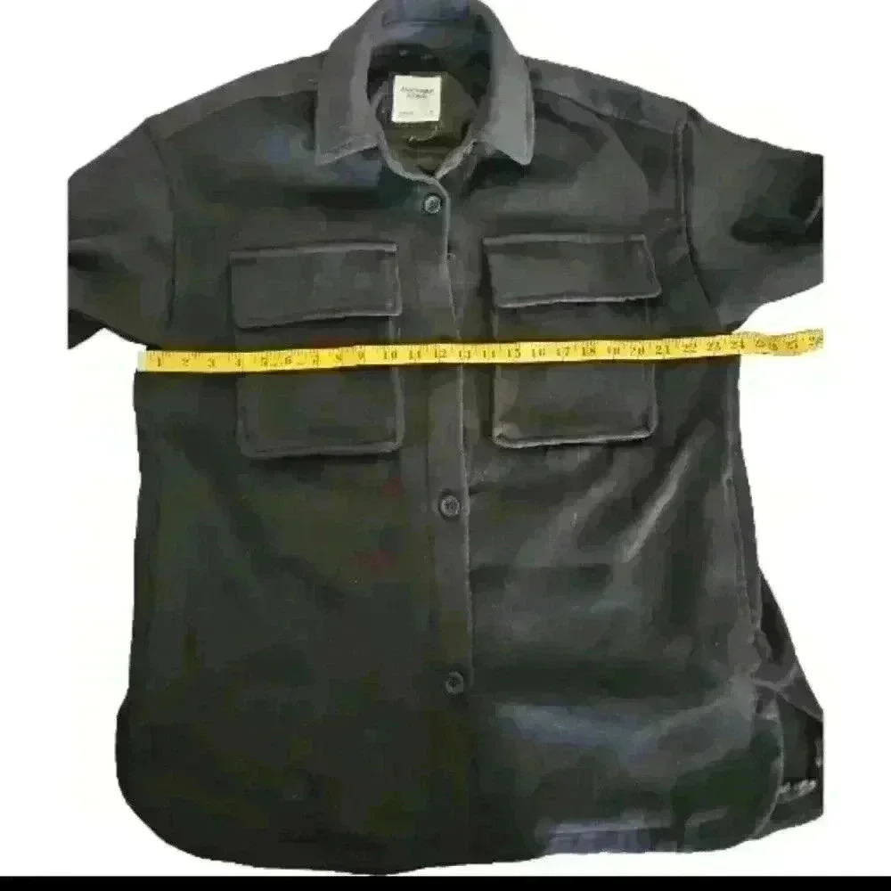 Abercrombie & Fitch Men's Black Date Night Trucker Jacket M - Picture 10 of 11